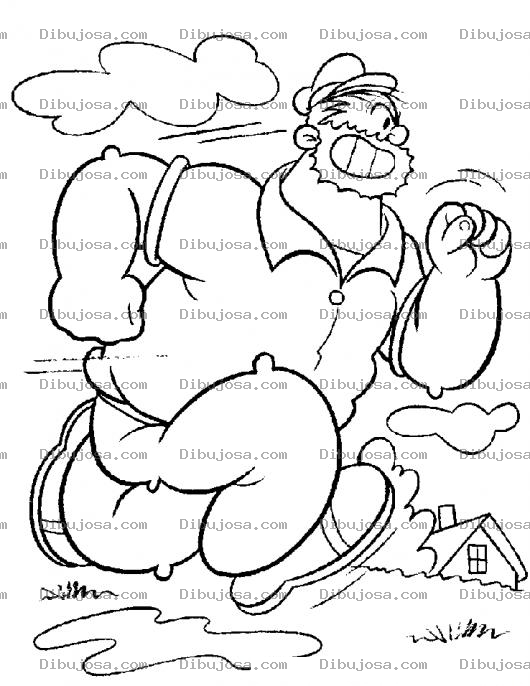 Dibujo para colorear Dibujo De Brutus Corriendo Para Pintar Y Colorear