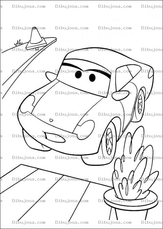 Dibujo para colorear Dibujo De Carro Cars Para Pintar Y Colorear