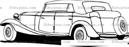 Dibujo para colorear Pintar Carro Clasico