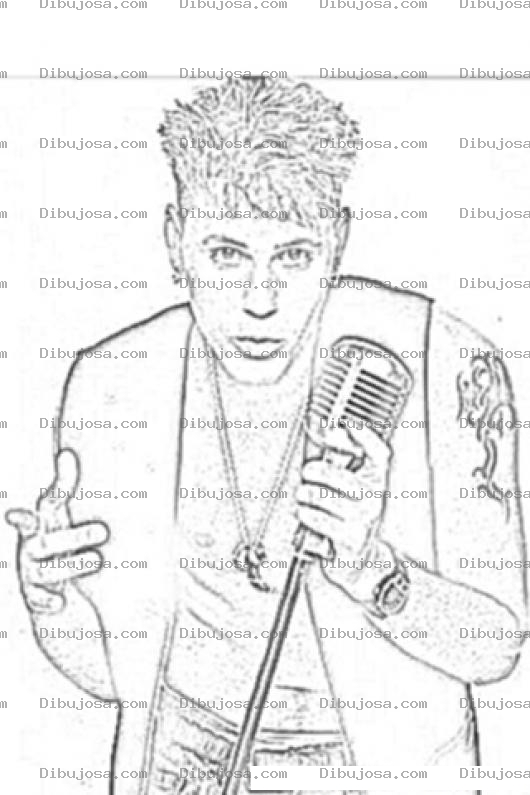 Dibujo para colorear Corey Haim Para Colorear Y Pintar