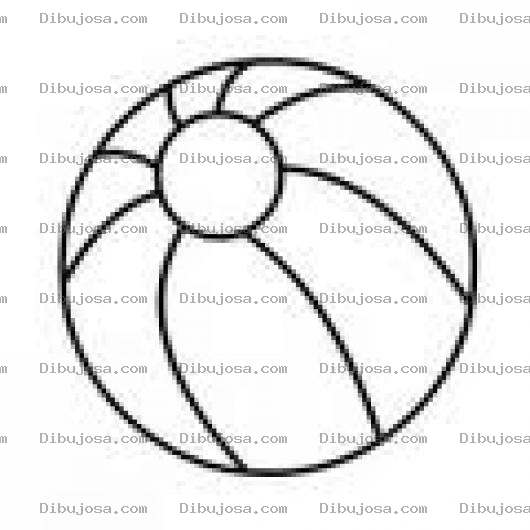 Dibujo para colorear Colorear Pelota De Playa