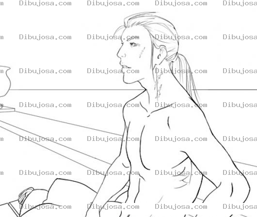 Dibujo para colorear Colorear Hmbre Peludo