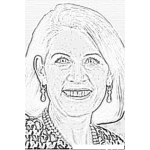 Dibujo para colorear Michele Bachmann Coloring Pages
