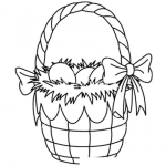 Dibujo para colorear Colorear Canasta De Huevos