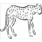 Dibujo para colorear Colorear Hiena