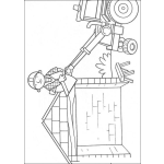 Dibujo para colorear Bob reparando el techo