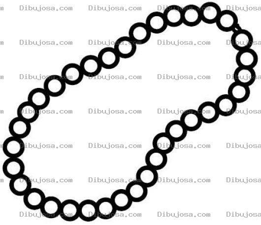 Dibujo para colorear Colorear Collar De Perlas