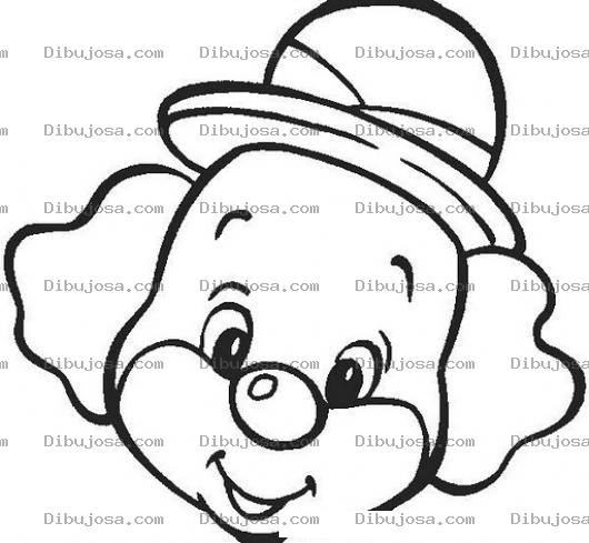 Dibujo para colorear Cairta De Payaso Para Colorear