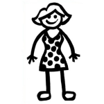 Dibujo para colorear Colorear Tia Con Vestido