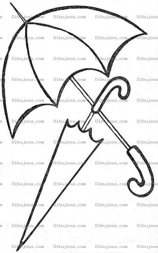 Dibujo para colorear Sombrillas Para Colorear