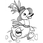 Dibujo para colorear Colorear Pata Corriendo