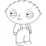 Dibujo para colorear Stewie Griffin Para Colorear