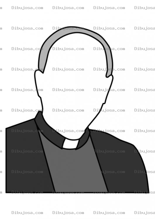 Dibujo para colorear Dibujo De un Cura Para Colorear