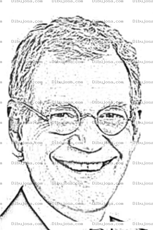 Dibujo para colorear David Letterman Para Colorear
