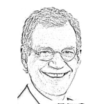 Dibujo para colorear David Letterman Para Colorear