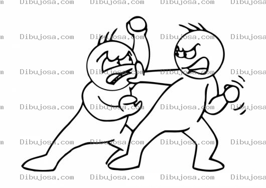 Dibujo para colorear Colorear Pelea