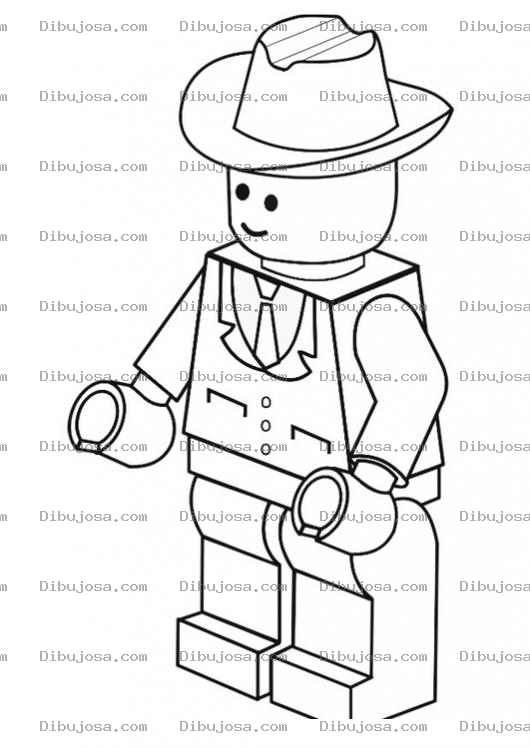 Dibujo para colorear Colorear Vaquero De Lego