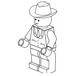 Dibujo para colorear Colorear Vaquero De Lego