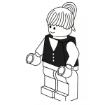 Dibujo para colorear Colorear Mesera De Lego