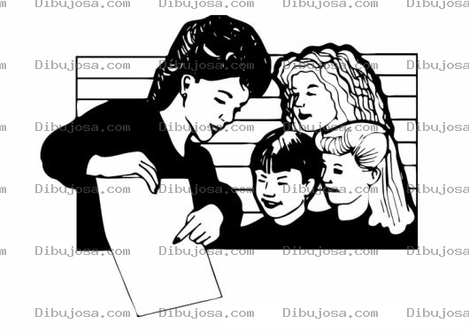 Dibujo para colorear Colorear Maestra Profesora De Primaria