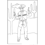 Dibujo para colorear Sheriff En Mexico Para Colorear