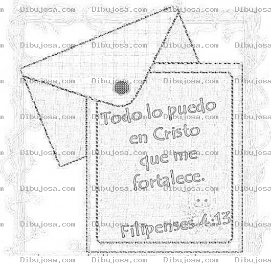 Dibujo para colorear Filipenses 4:13 para colorear