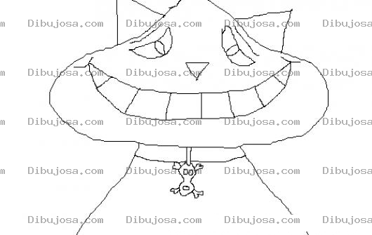 Dibujo para colorear Gatito Timido Para Colorear
