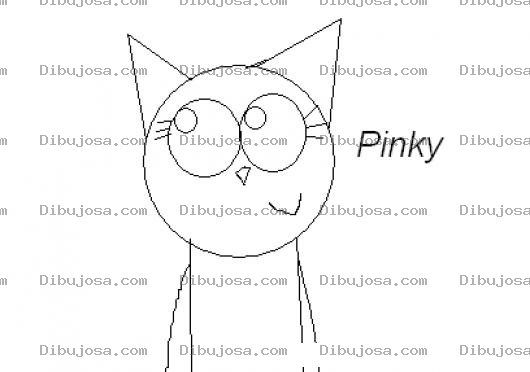 Dibujo para colorear Colorear Gatita Pinky
