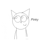 Dibujo para colorear Colorear Gatita Pinky