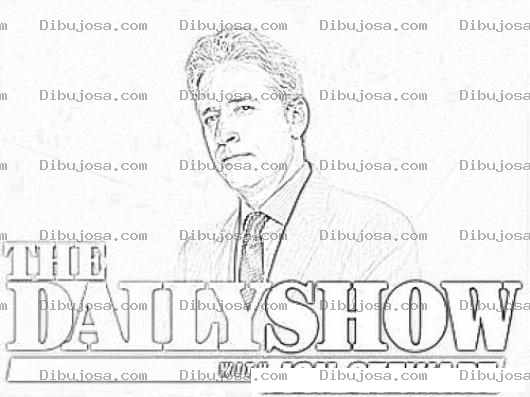 Dibujo para colorear The Daily Show With Jon Stewart Coloring Page