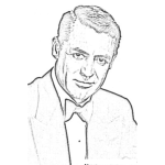 Dibujo para colorear Cary Grant Coloring Page