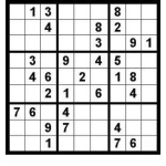 Dibujo para colorear Sudoku para imprimir 10