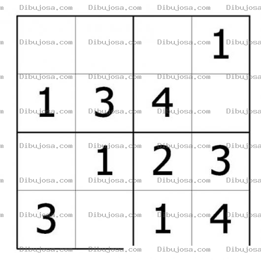 Dibujo para colorear Sudoku Para Bebes