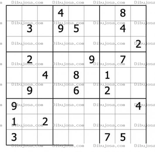 Dibujo para colorear Sudoku para imprimir 46