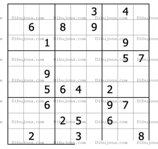 Dibujo para colorear Sudoku para imprimir 48