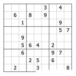 Dibujo para colorear Sudoku para imprimir 48