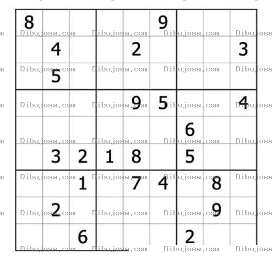 Dibujo para colorear Sudoku para imprimir 51