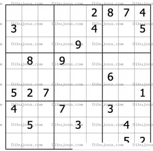 Dibujo para colorear Sudoku para imprimir 56