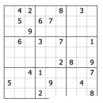 Dibujo para colorear Sudoku para imprimir 59