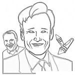 Dibujo para colorear Conan O Brien Coloring Page