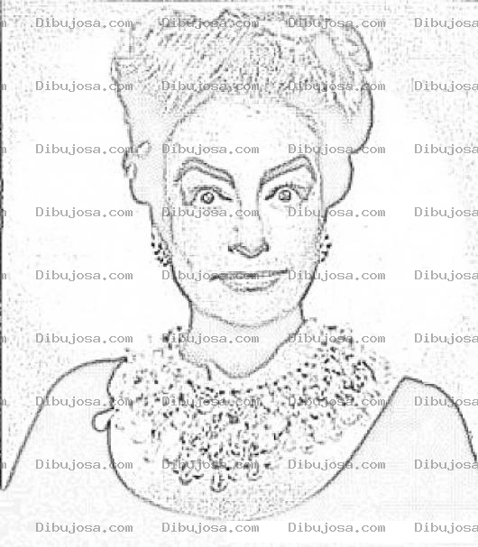 Dibujo para colorear Joan Crawford Coloring Page