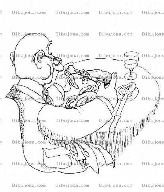 Dibujo para colorear Pollo Made In China Para Colorear