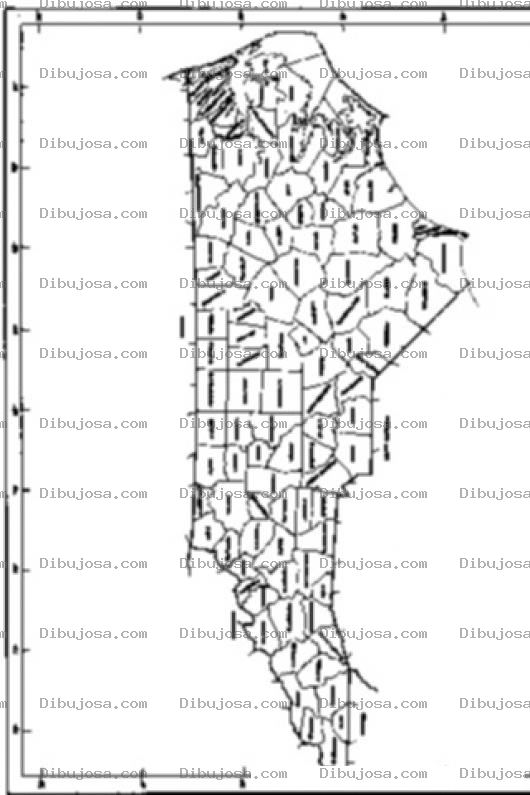 Dibujo para colorear Mapa De Carolina Del Norte Para Colorear North Carolina Coloring Map