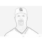 Dibujo para colorear Mark Mcgwire Coloring Page Pelotero Para Colorear
