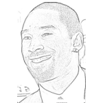 Dibujo para colorear Kobe Briant Coloring Page