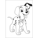 Dibujo para colorear Cachorrito Dalmata Para Pintar Y Colorear