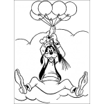 Dibujo para colorear Clorear Gufy Con Globos