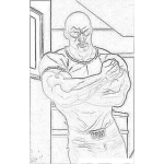Dibujo para colorear Dibujo De Lucas Cage Para Colorear