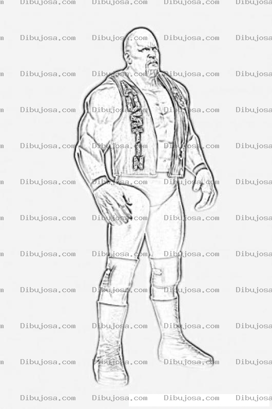 Dibujo para colorear Dibujo De Stonecold Para Colorear