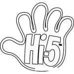 Dibujo para colorear Colorear Hi5 Logo De Discovery Kids